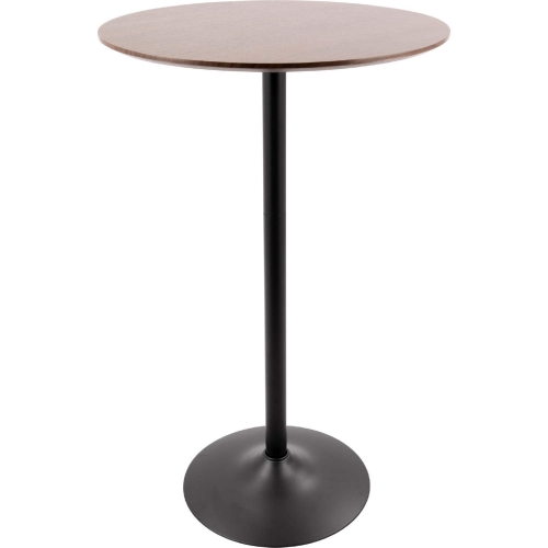 Pebble Dining To Bar Table in Walnut Finish & Black